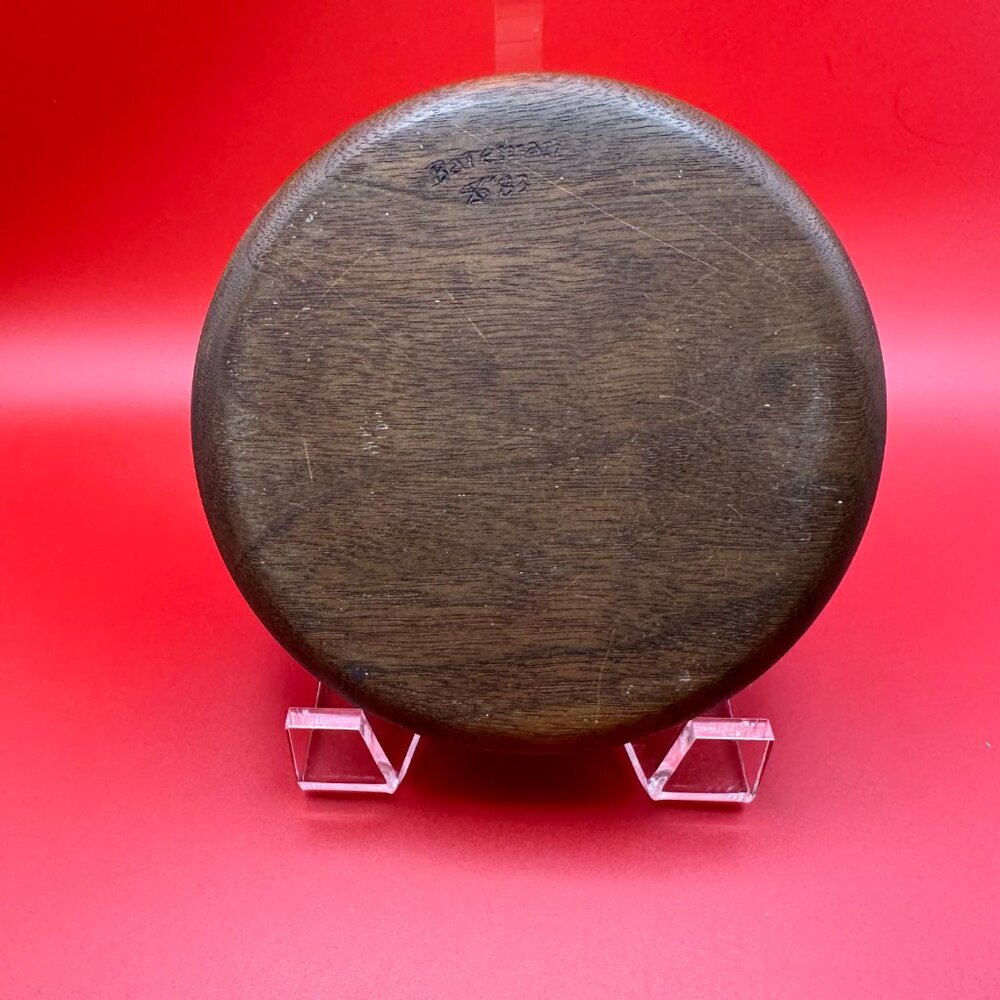 Vintage James Bateman signed yin-yang wooden jewelry box. - Picture 9 of 10